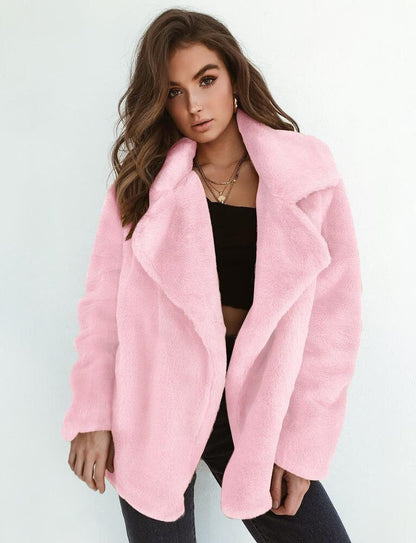 Cozy Women's Teddy Jacket Warm & Stylish