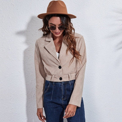 Stylish Women's Jacket Crop-Style Trendy