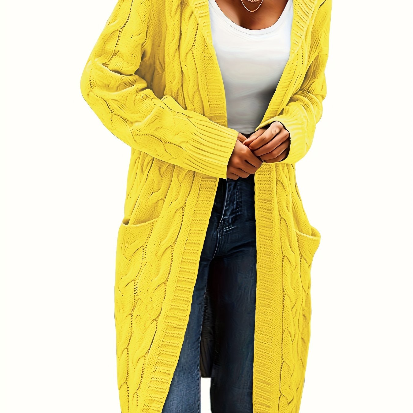 Women's Long Elegant Hooded Jacket