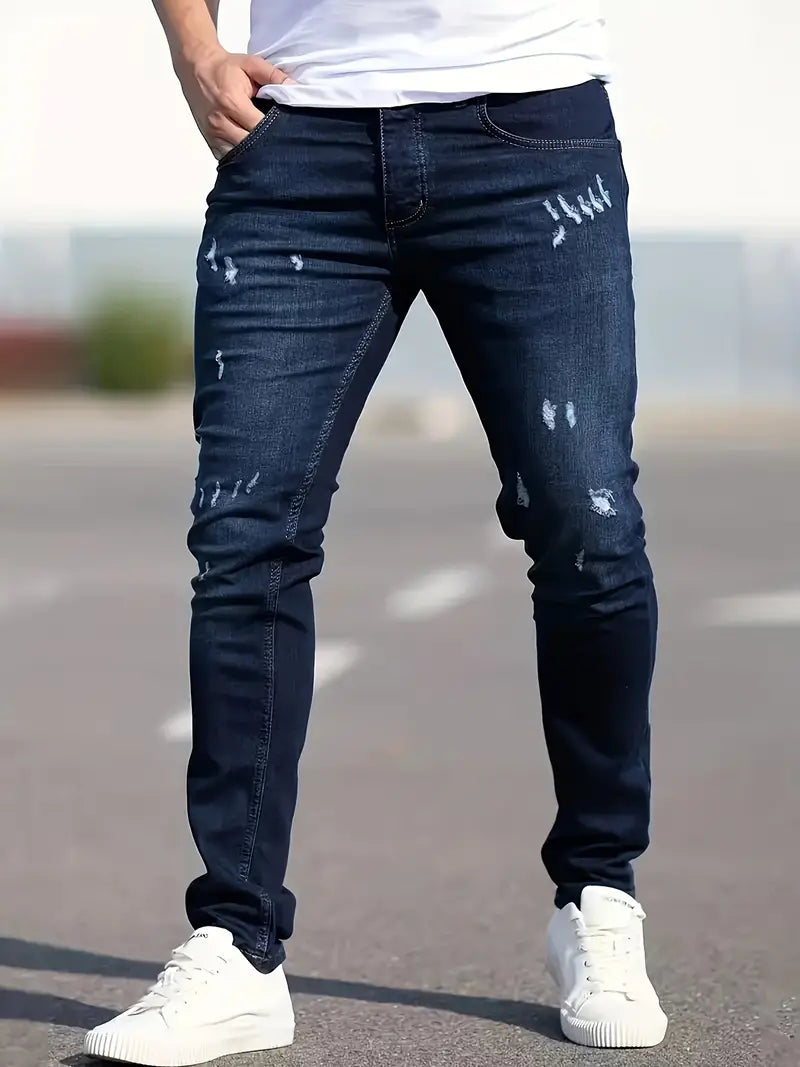 Herren Ripped Jeans Lässig Casual