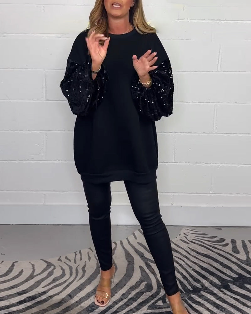 Comfortable Sweat Jacket Round Neck Pullover for Women