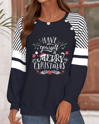 Christmas T-Shirt Round Neck Printed