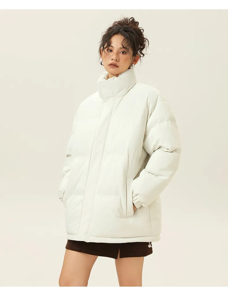 Coole Winterjacke Stehkragen Warm Baumwolle
