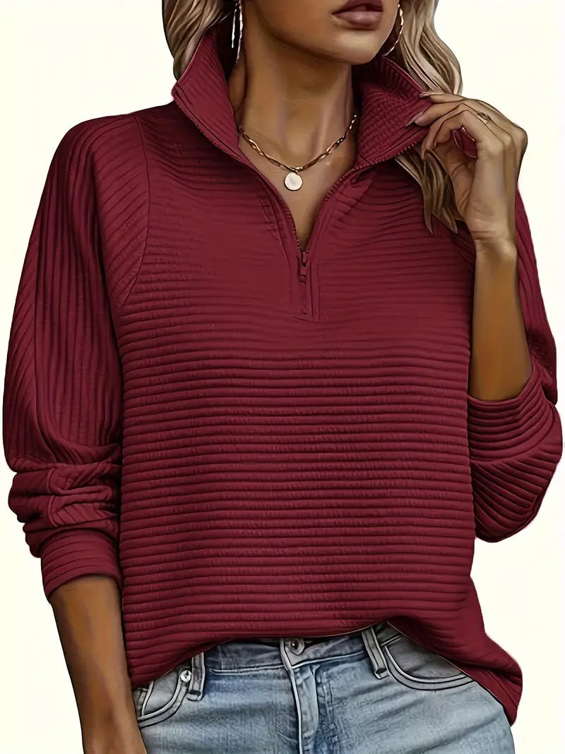 Modern Women's Clothing | Soft Zipper Sweater