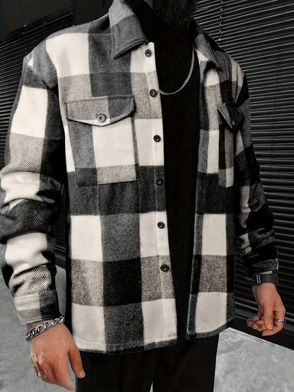 Checked Blouse Women Cotton Modern Casual