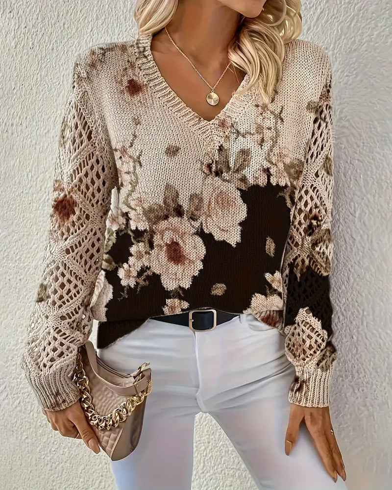 Summer Dress V-Neck Floral Print