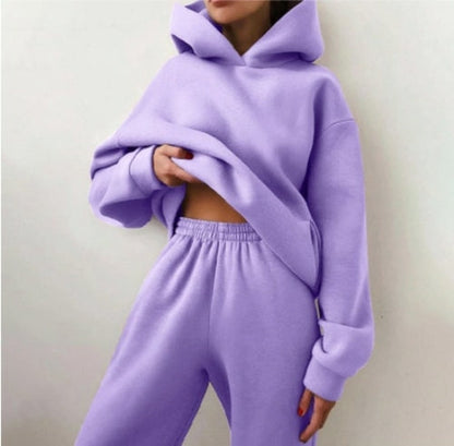 Warmes Winter-Outfit Kapuzenpullover Set