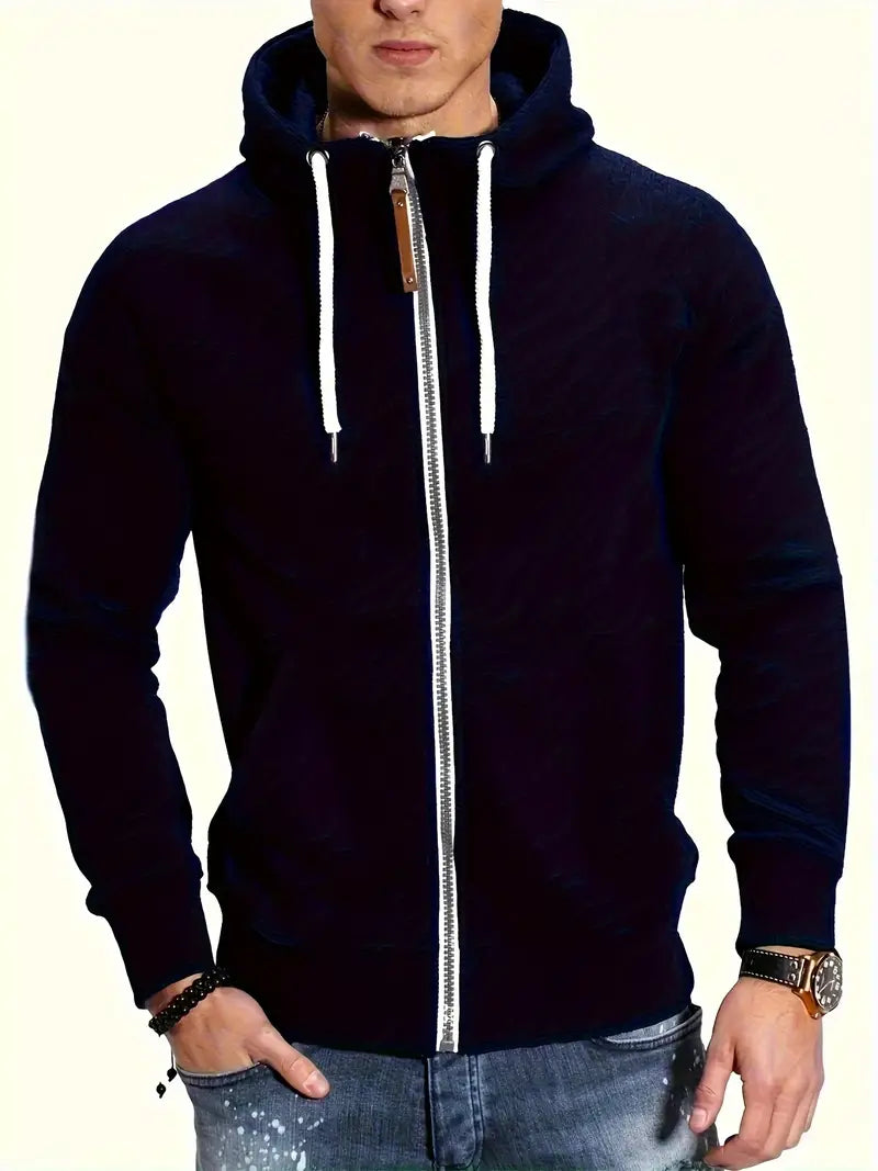 Men's Hoodie Long Sleeve Zip-Up