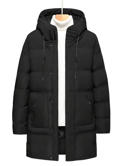 Men's Warm Insulated Winter Jacket with Hood