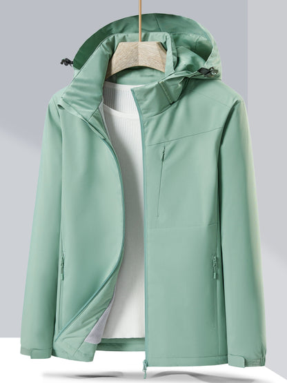 Waterproof Women's Winter Jacket Hood Fleece