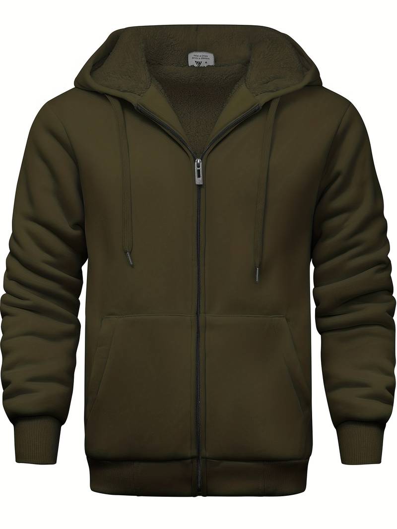 Plain modern hoodie with zipper