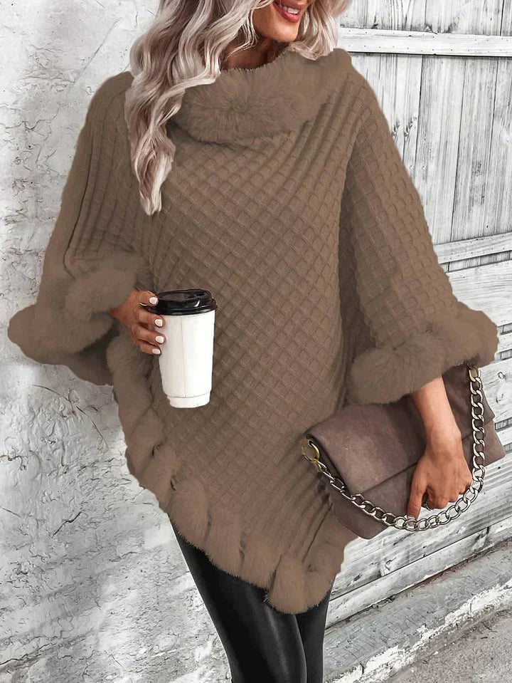 Großer Strickpullover Oversize Modern Design - IdealeKleiden