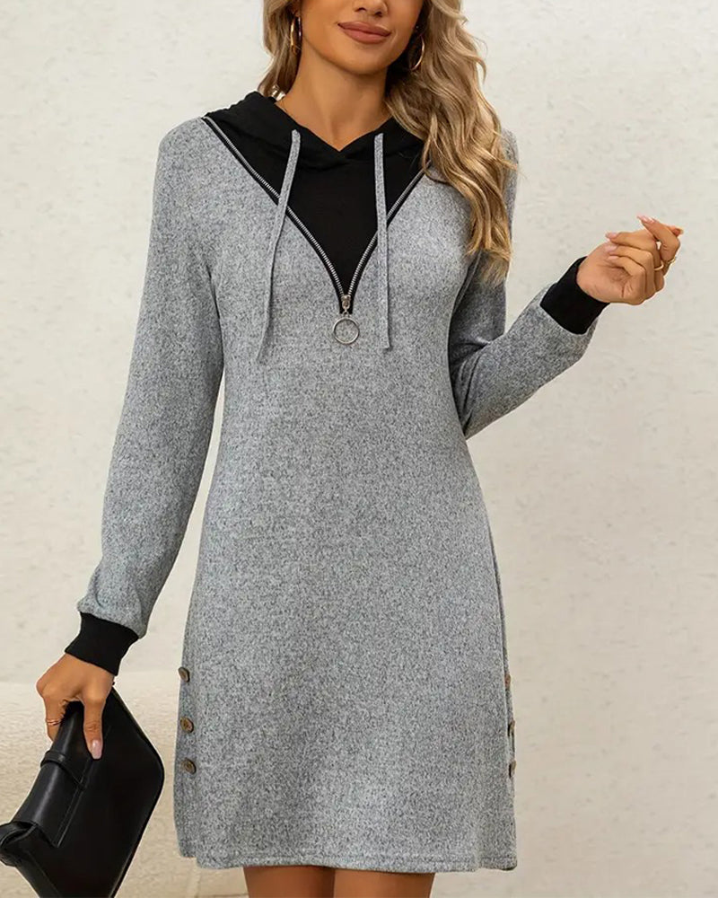 Bequeme Kapuzenjacke Lässig Style - IdealeKleiden