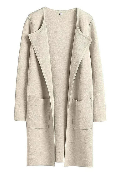 Women's Coat Knee-Length Loose Fit