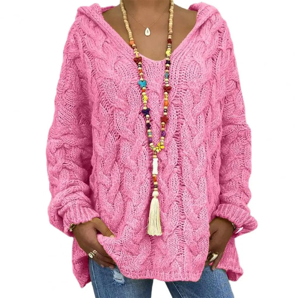 Stylish Women's Hoodie V-Neck