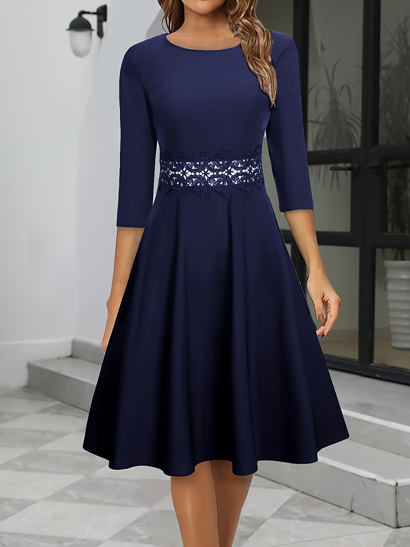 Elegant Women's Midi Party Dress