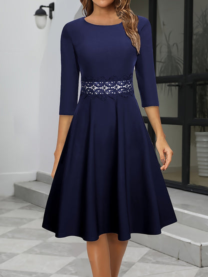 Elegant Women's Midi Party Dress