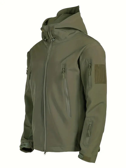 Herren Windjacke Fleece Gefüttert Warm - IdealeKleiden