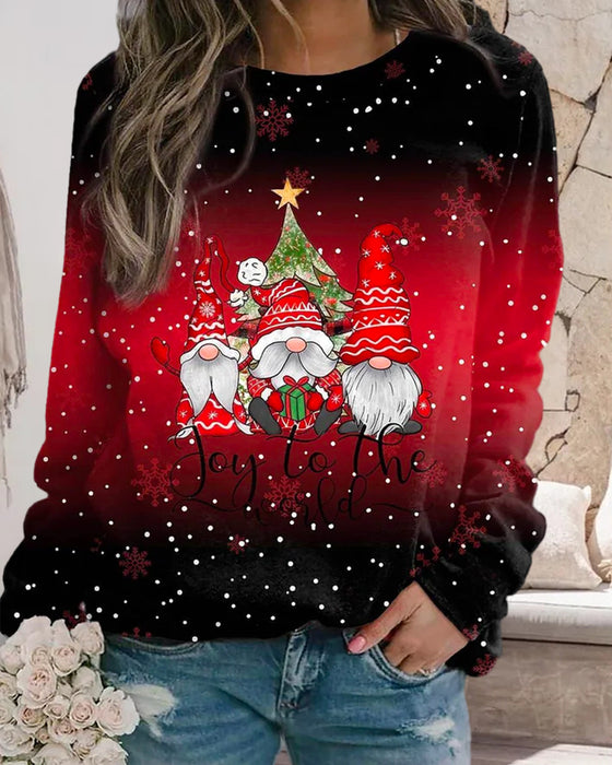 Weihnachtssweatshirt Farbverlauf Design - IdealeKleiden