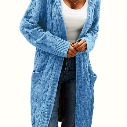 Women's Long Elegant Hooded Jacket