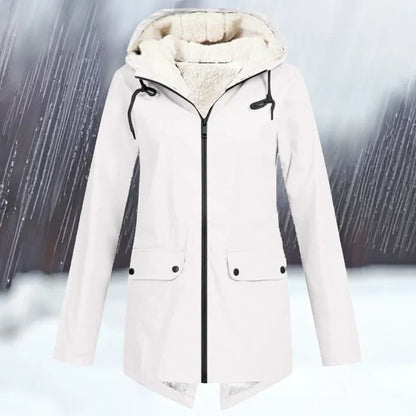 Waterproof Outdoor Jacket Hood Warm Insulated