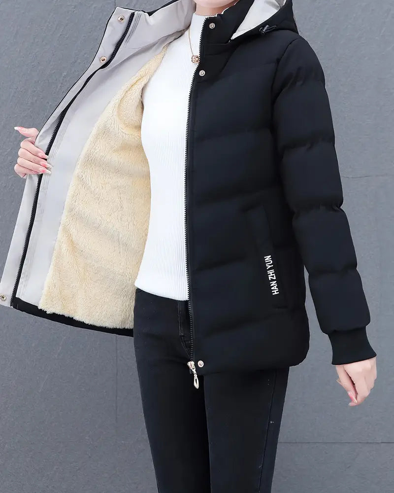 Hoodie Plain Comfortable Warm