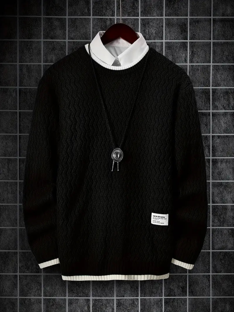 Men's Thermal Knit Sweater Warm