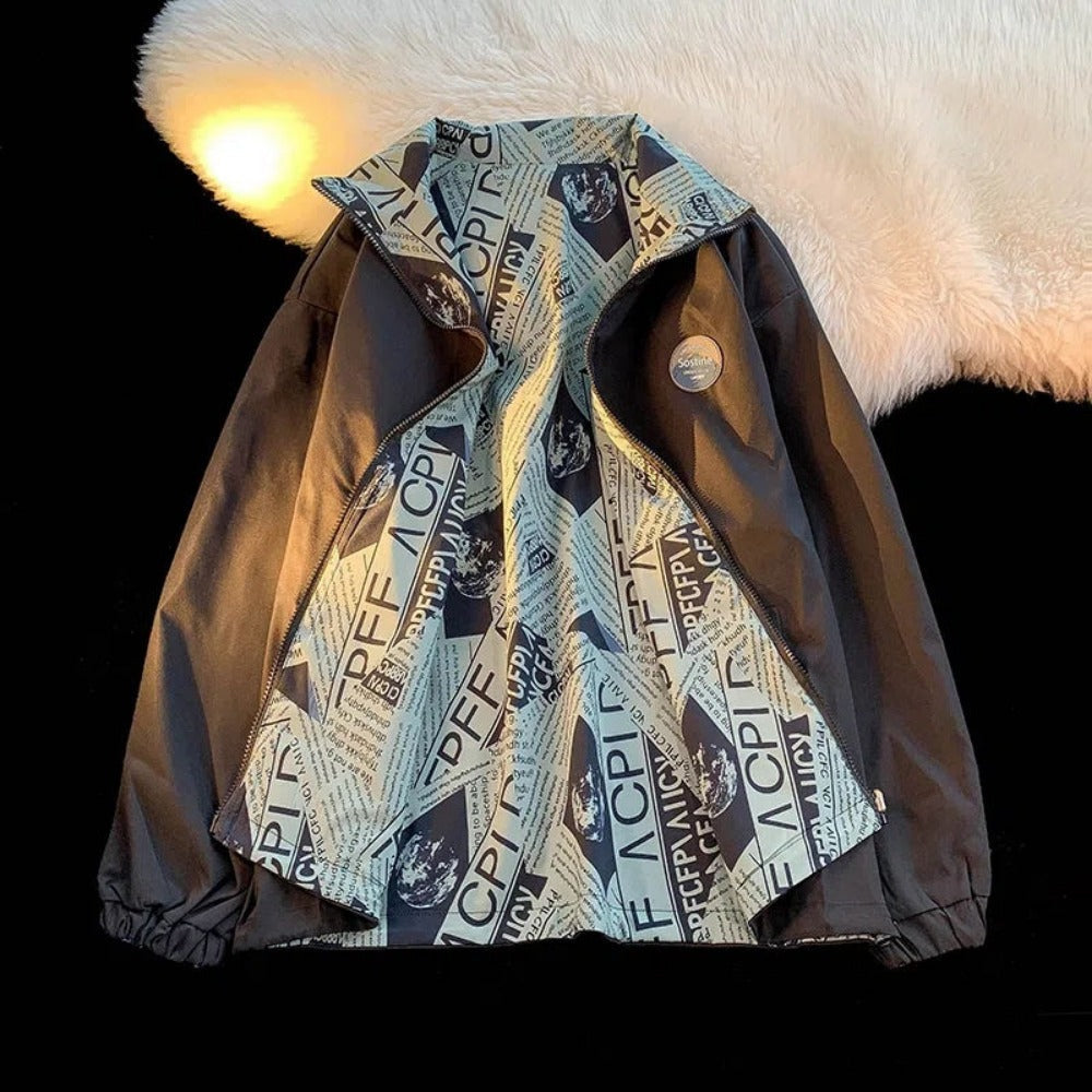 Stylische Damenjacke mit trendy Druck