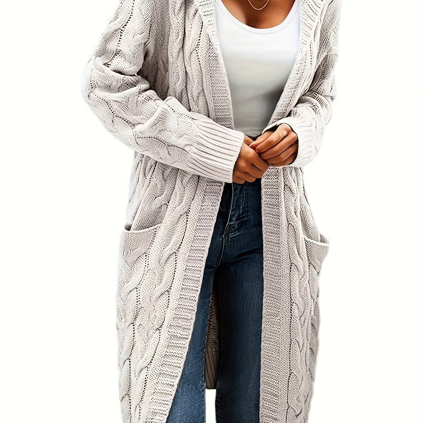Women's Long Elegant Hooded Jacket