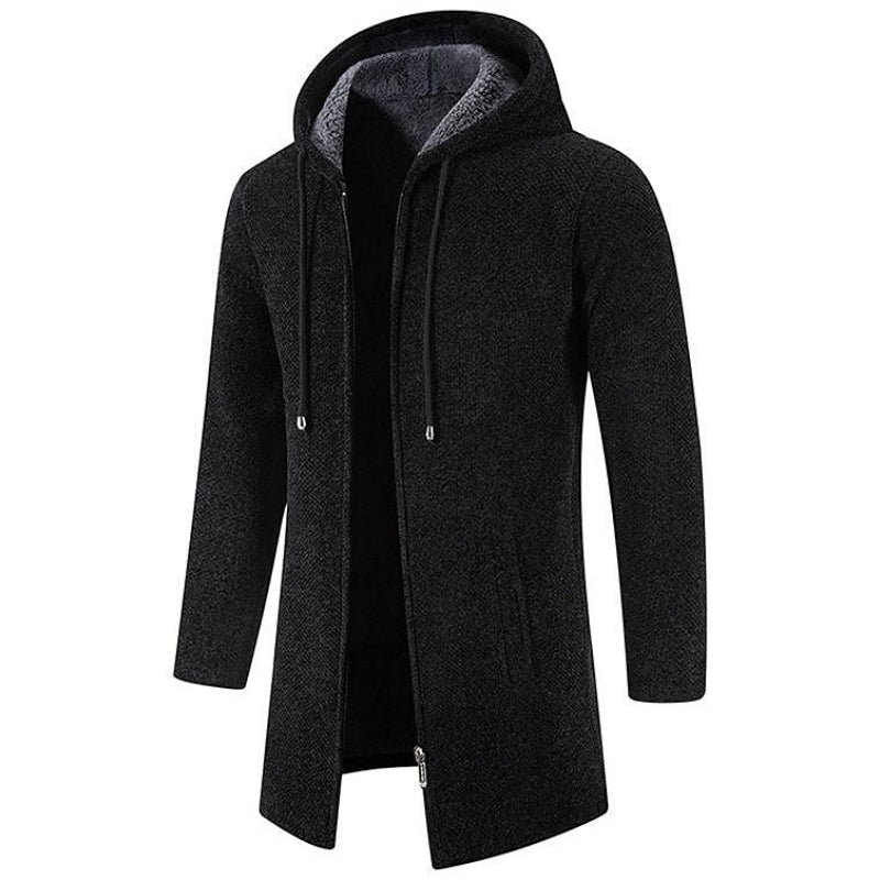 Men's Warm Wool Hooded Jacket