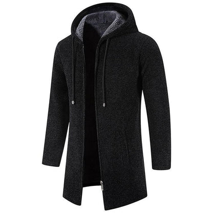 Men's Warm Wool Hooded Jacket