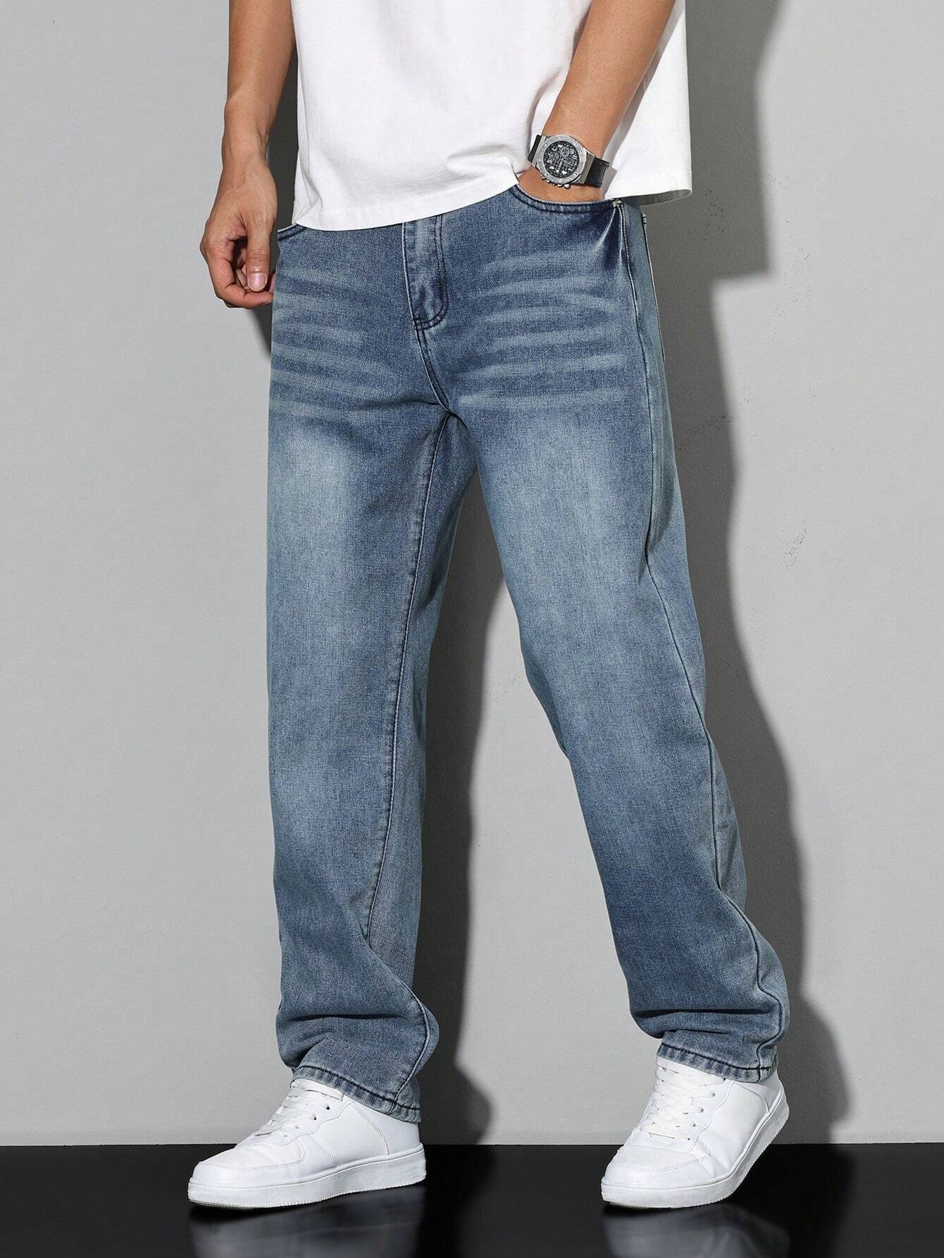 Einfarben Herrenjeans Daan - Lässige Jeans für Männer - IdealeKleiden