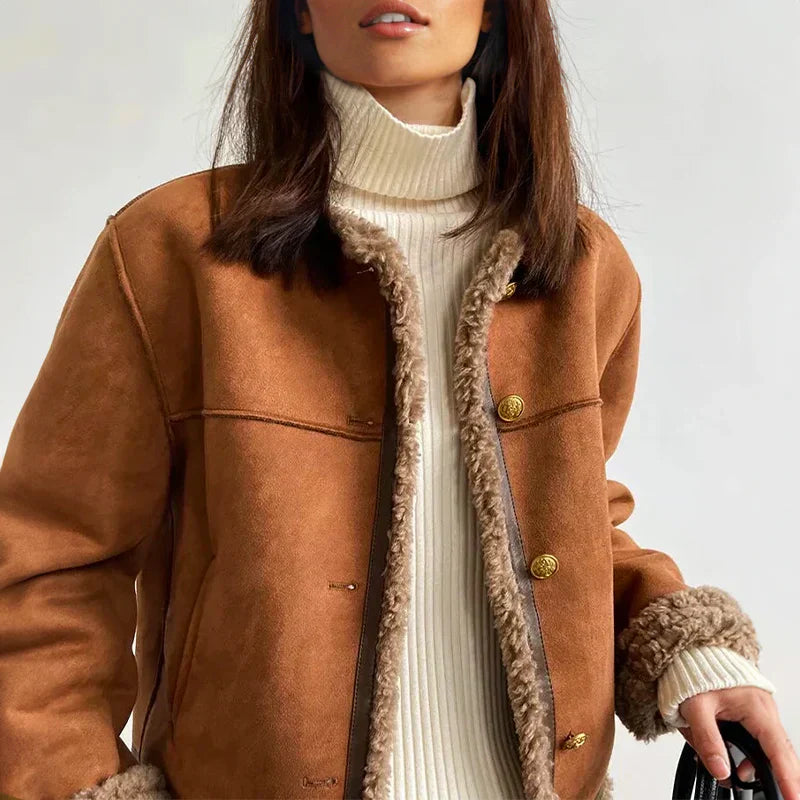 Moderne Knopfjacke Damen - IdealeKleiden