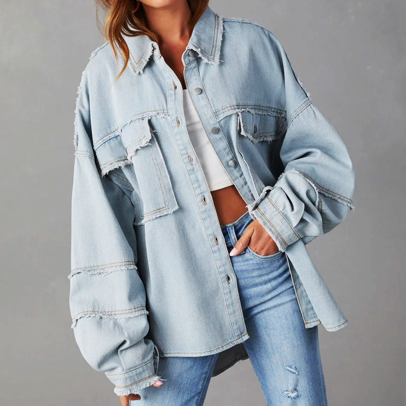 Stylische Damen Denimjacke Trendy Design