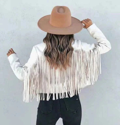 Women's Leather Jacket Western Style Elegant