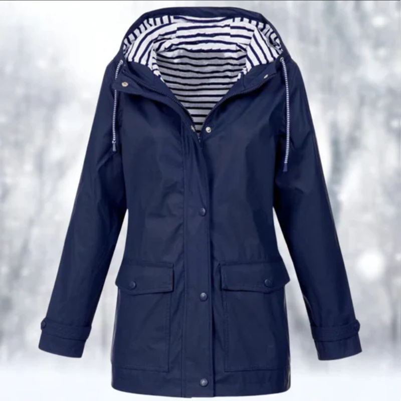 Women's Raincoat Hooded Waterproof