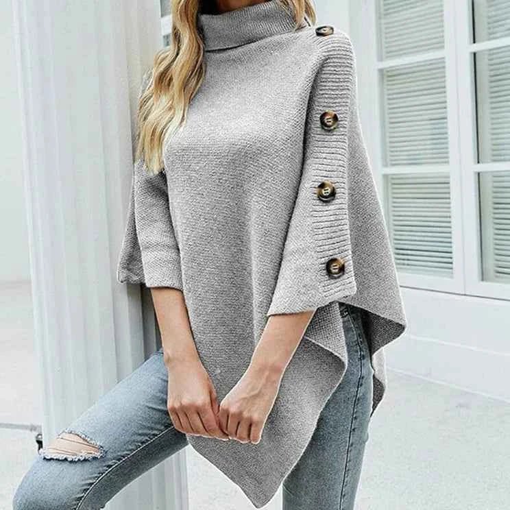 Women's Autumn Wool Poncho