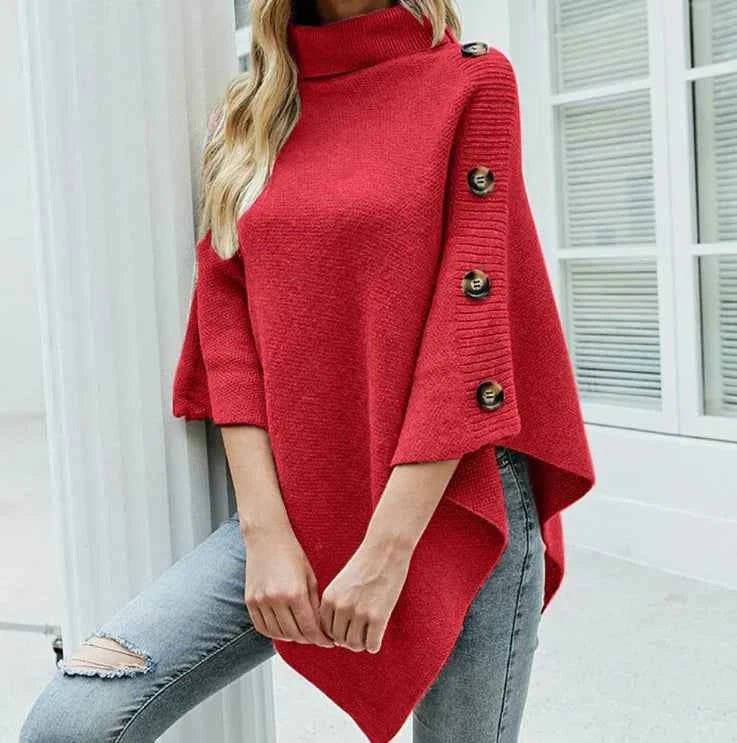 Women's Autumn Wool Poncho