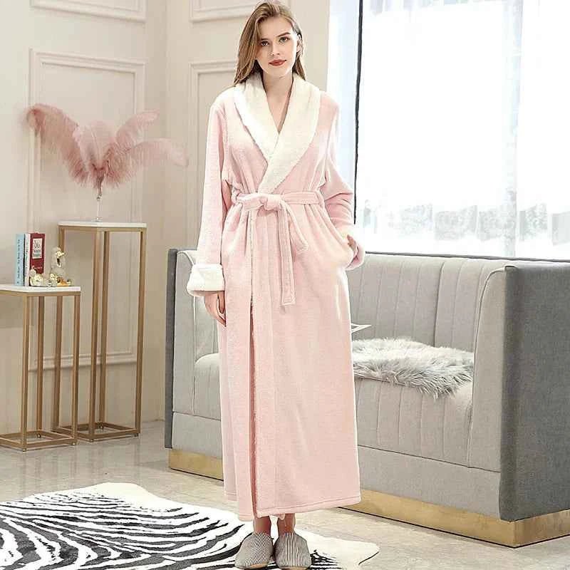 Women's Soft Fleece Bathrobe