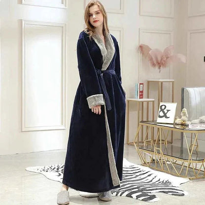 Women's Soft Fleece Bathrobe