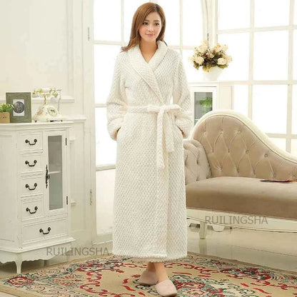 Women's Soft Fleece Bathrobe