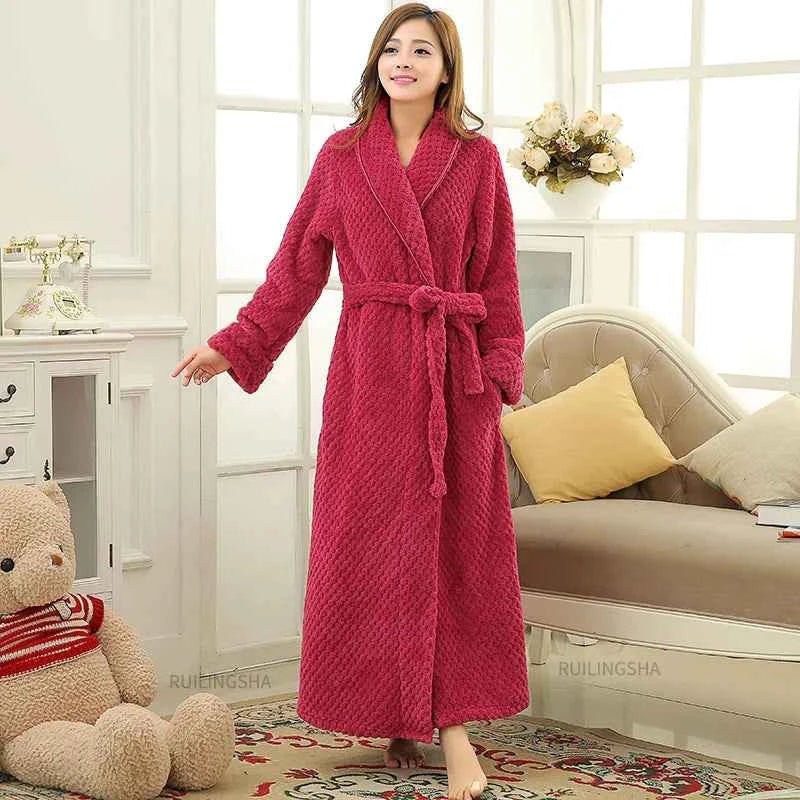 Women's Soft Fleece Bathrobe