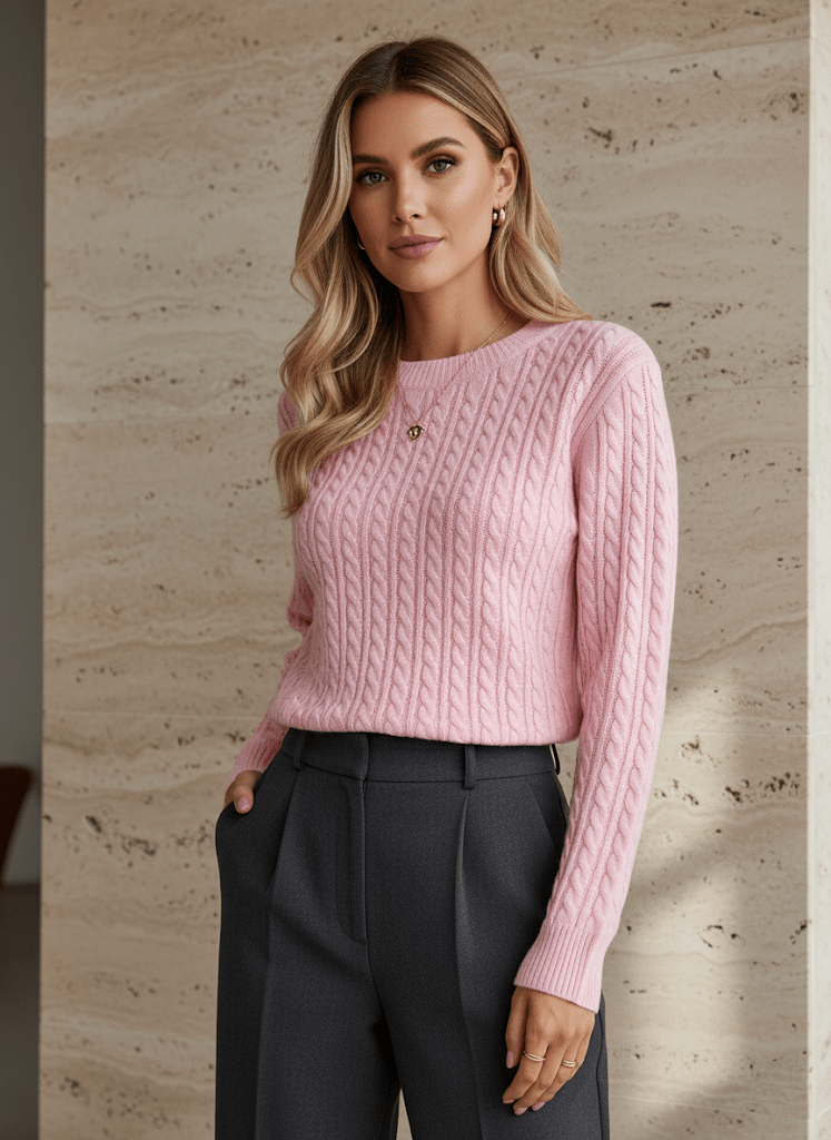Damen Pullover Weich Herbstlich - IdealeKleiden