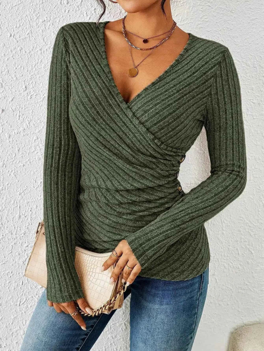 Women's Long-Sleeve Top Chic Style