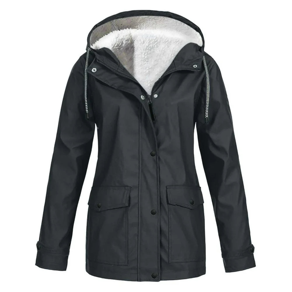 Winter Parka Jacket Faux Fur Lined Warm Insulated