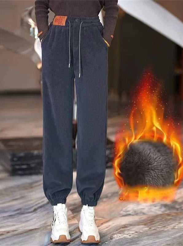Warme Winterhose Plüschfutter Lässig