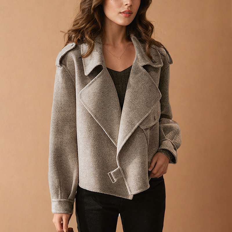 Elegant Women's Wool Coat Classic