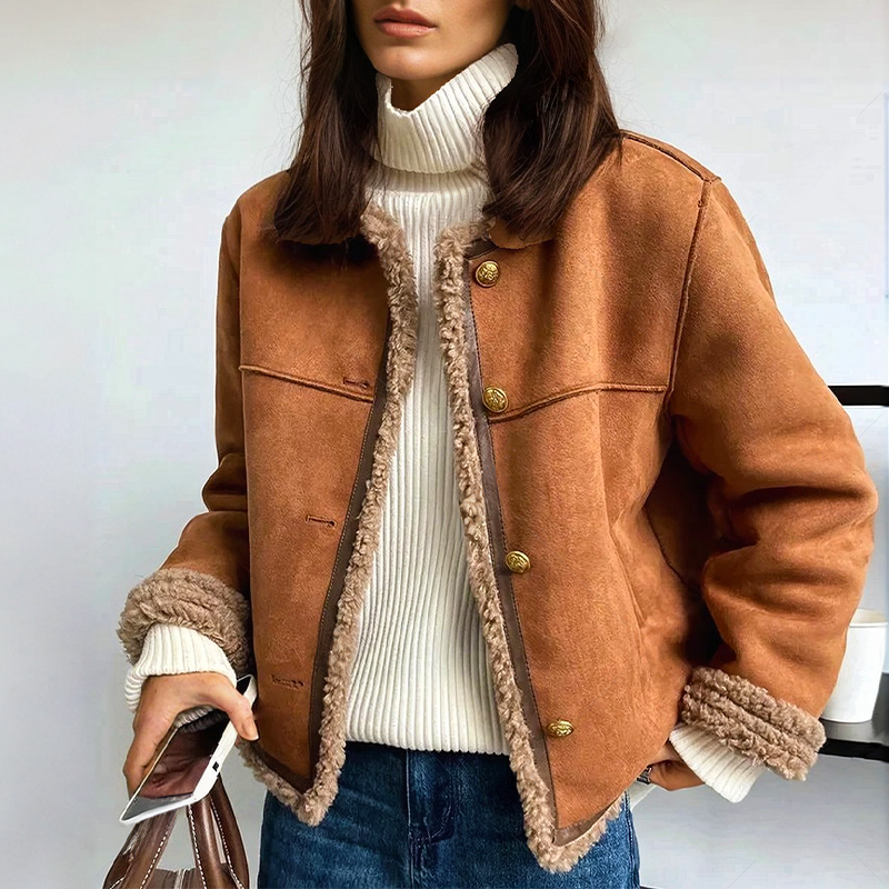 Vintage Leather Jacket Warm & Comfortable