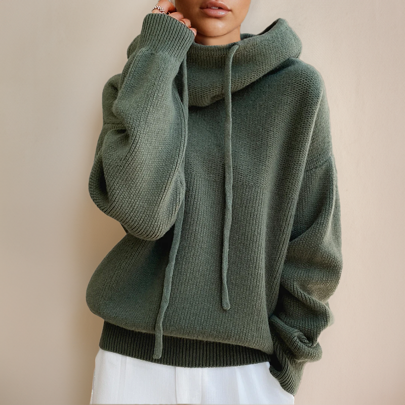Knitted Sweater High Collar Casual Oversized