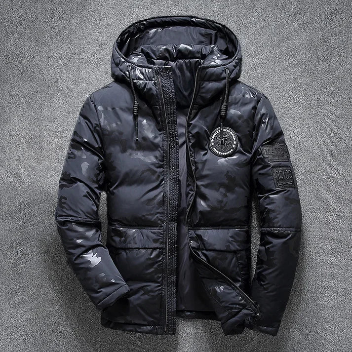 Wasserdichte Hardshell-Jacke Warm Daunenfüllung
